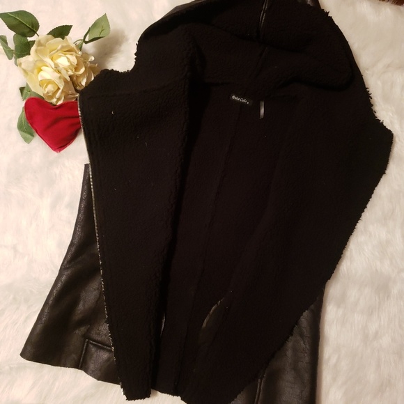 Dolce Cabo Faux Leather & Faux Fur Lined Vest-L
  - Picture 2 of 8